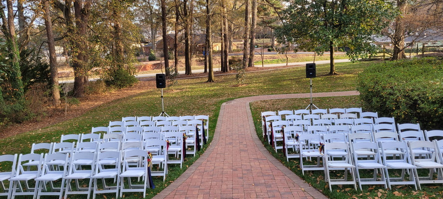 Speaker Rental for wedding and reception at Payne House Duluth GA 