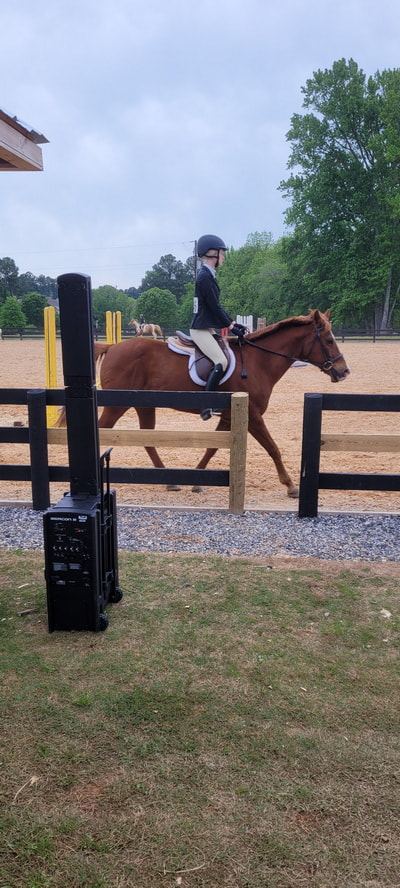 Speaker Rental for Wills Park Horse Hunters and Jumpers Competion Alpharetta Georgia